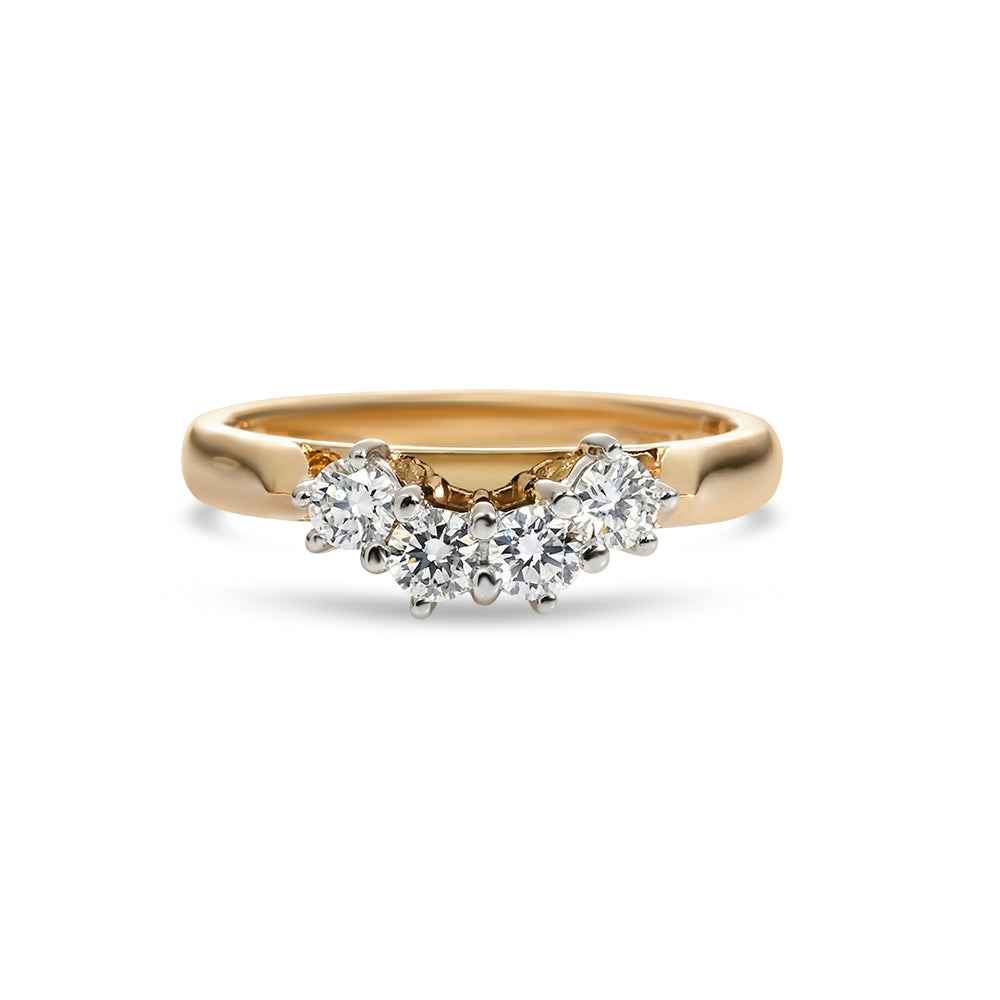 Claw Set Fitted Diamond Ring - 2-Tone - Watsons Jewellers