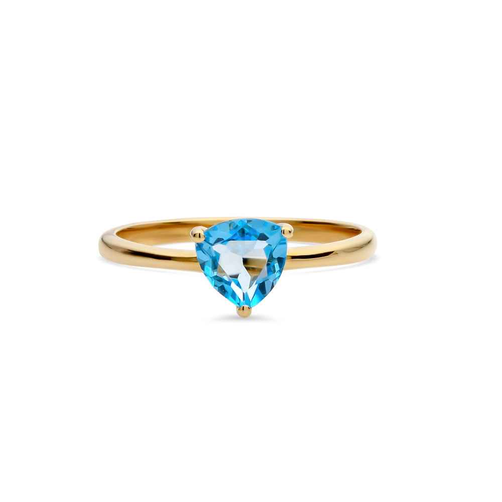 Swiss Blue Topaz Ring