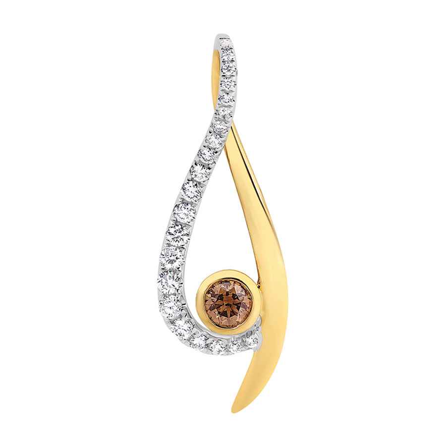 Australian Chocolate Diamond Pendant