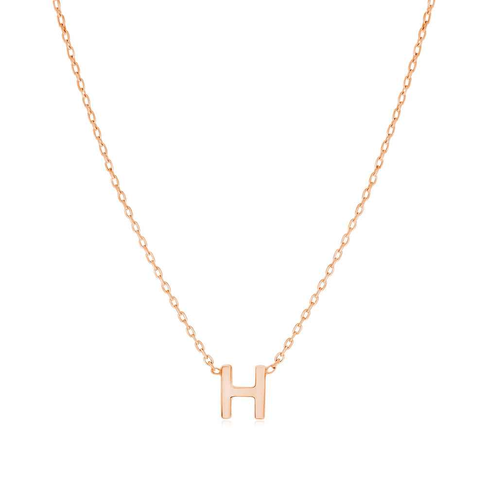 Letter 'H' Pendant & Chain