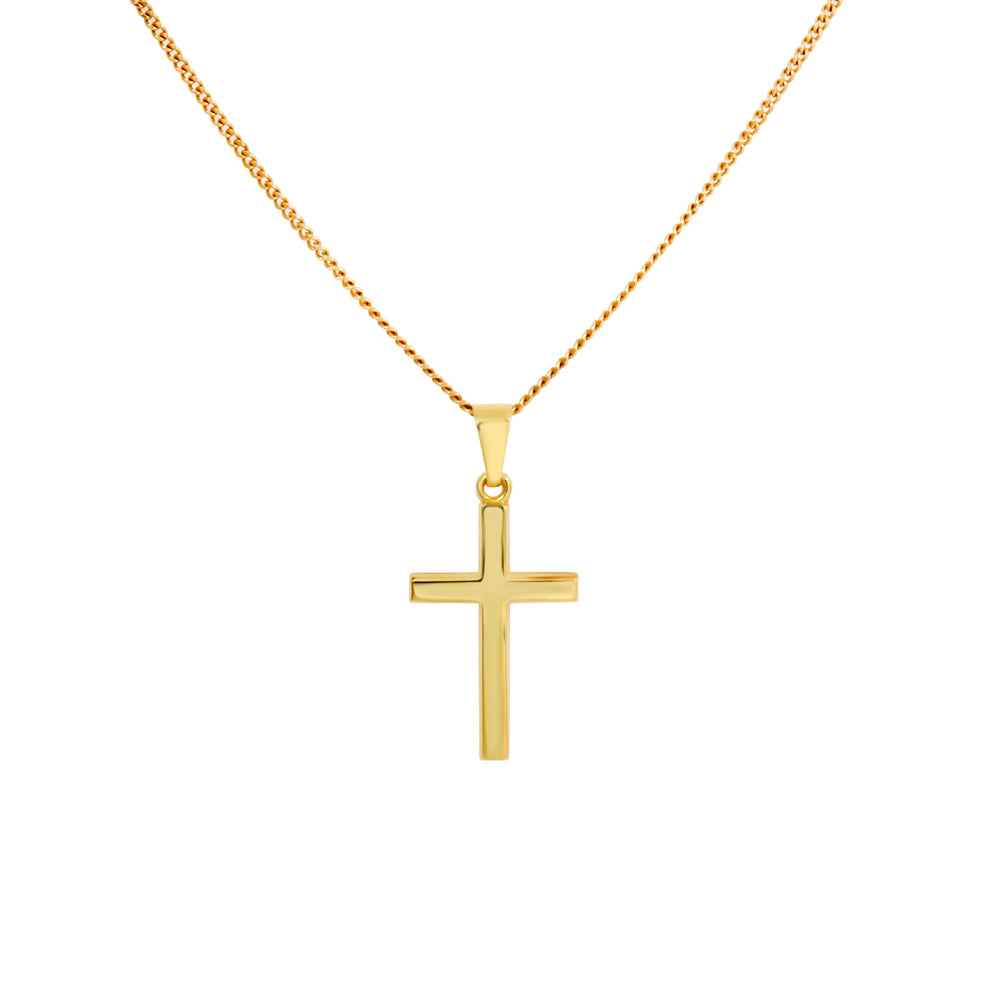 Cross Necklace 13x19mm - Yellow Gold
