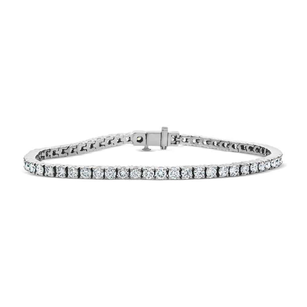 4ct Round Brilliant Cut Lab Grown Tennis Bracelet
