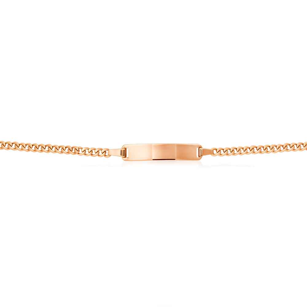 ID Curb Bracelet - Rose Gold