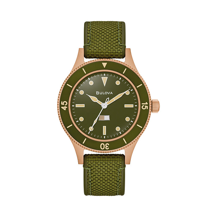 Bulova Mil-Ships Bronze Special Edition Watch - 98A324