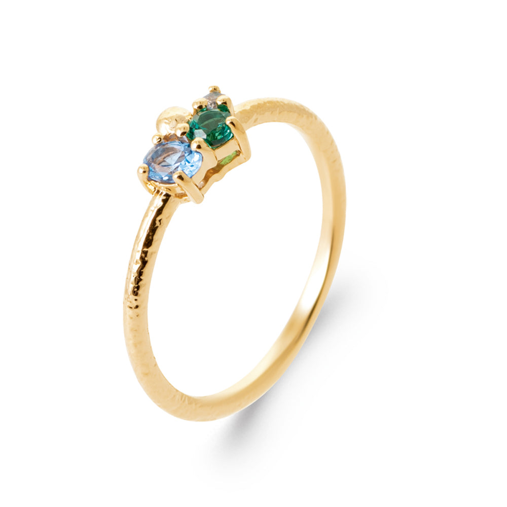 Bobbi Grace - Blue & Green Stone Ring