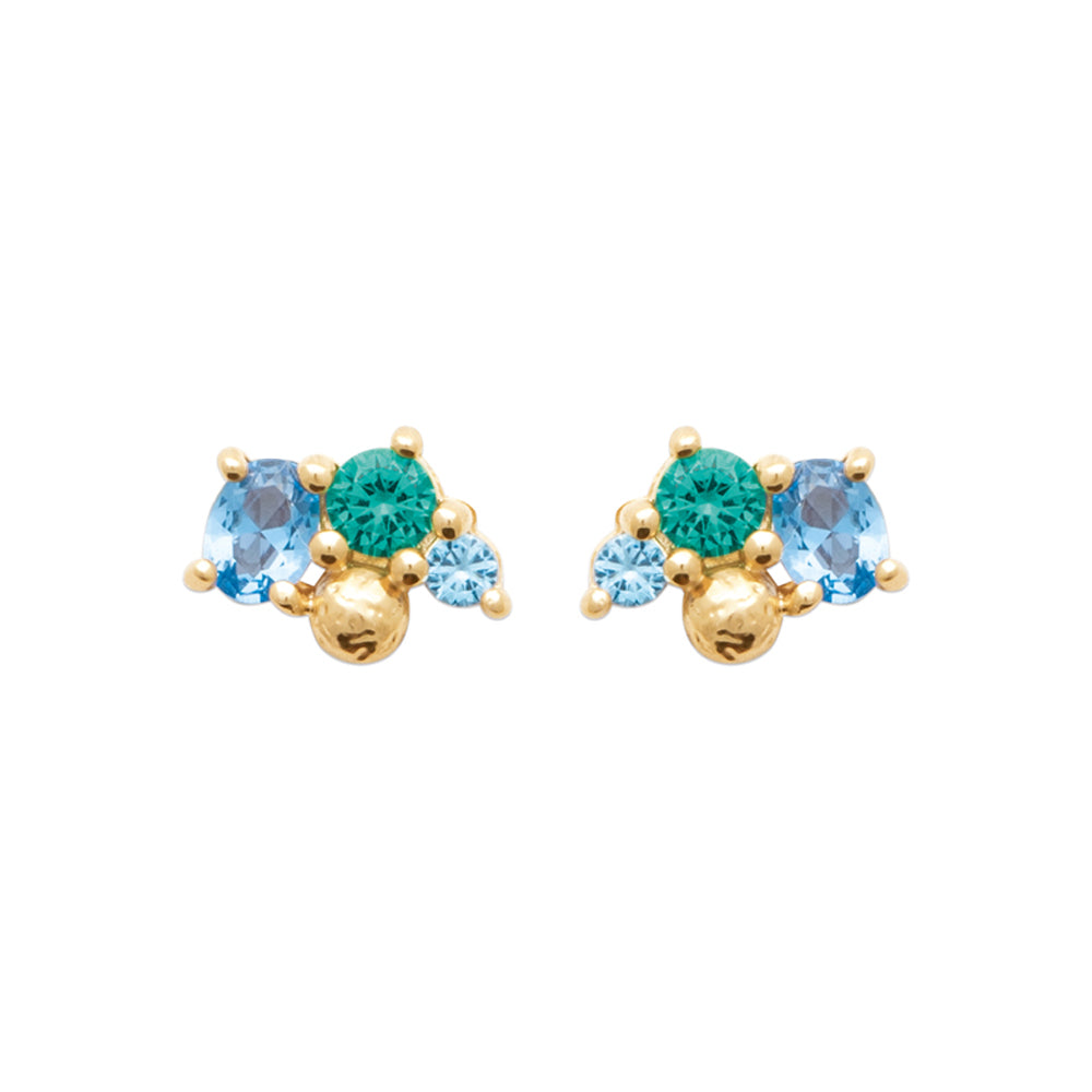 Bobbi Grace - Blue & Green Earrings
