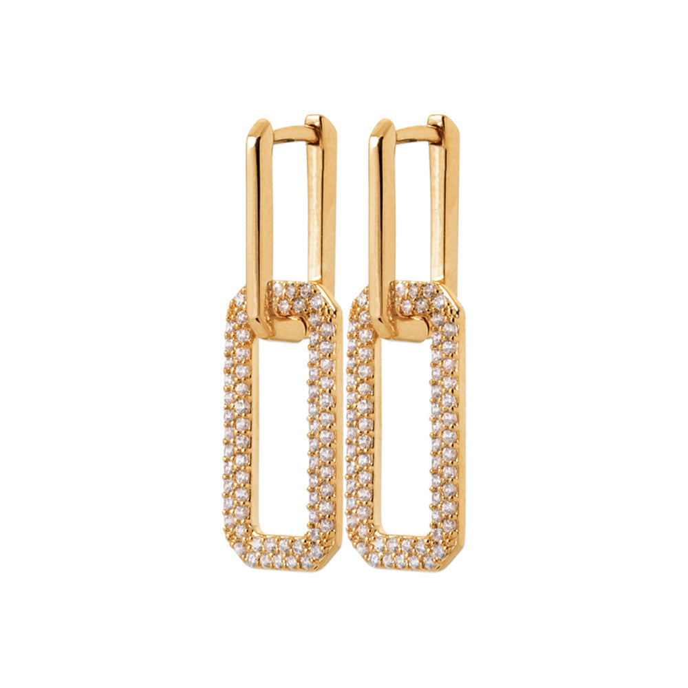 Bobbi Grace- Double Drop Huggie Earrings