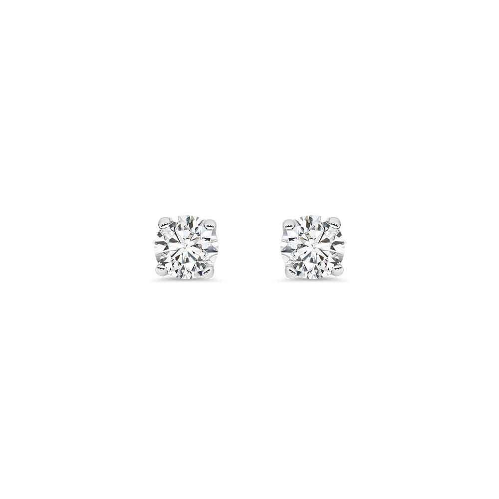 1/2ct Lab Grown Solitaire Stud Earrings