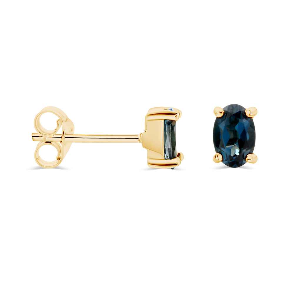 London Blue Topaz Stud Earrings