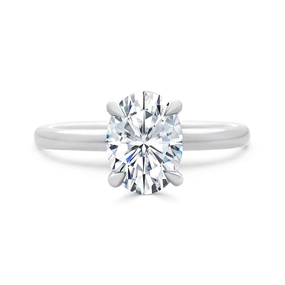 1.00CT Lab Grown Oval Solitaire Ring - Watsons Jewellers