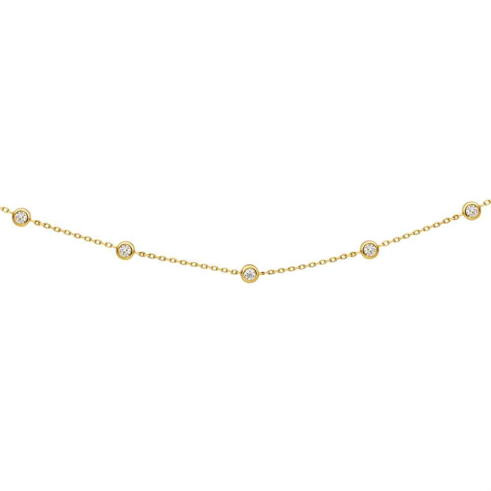 Bezel Set Diamond Bracelet