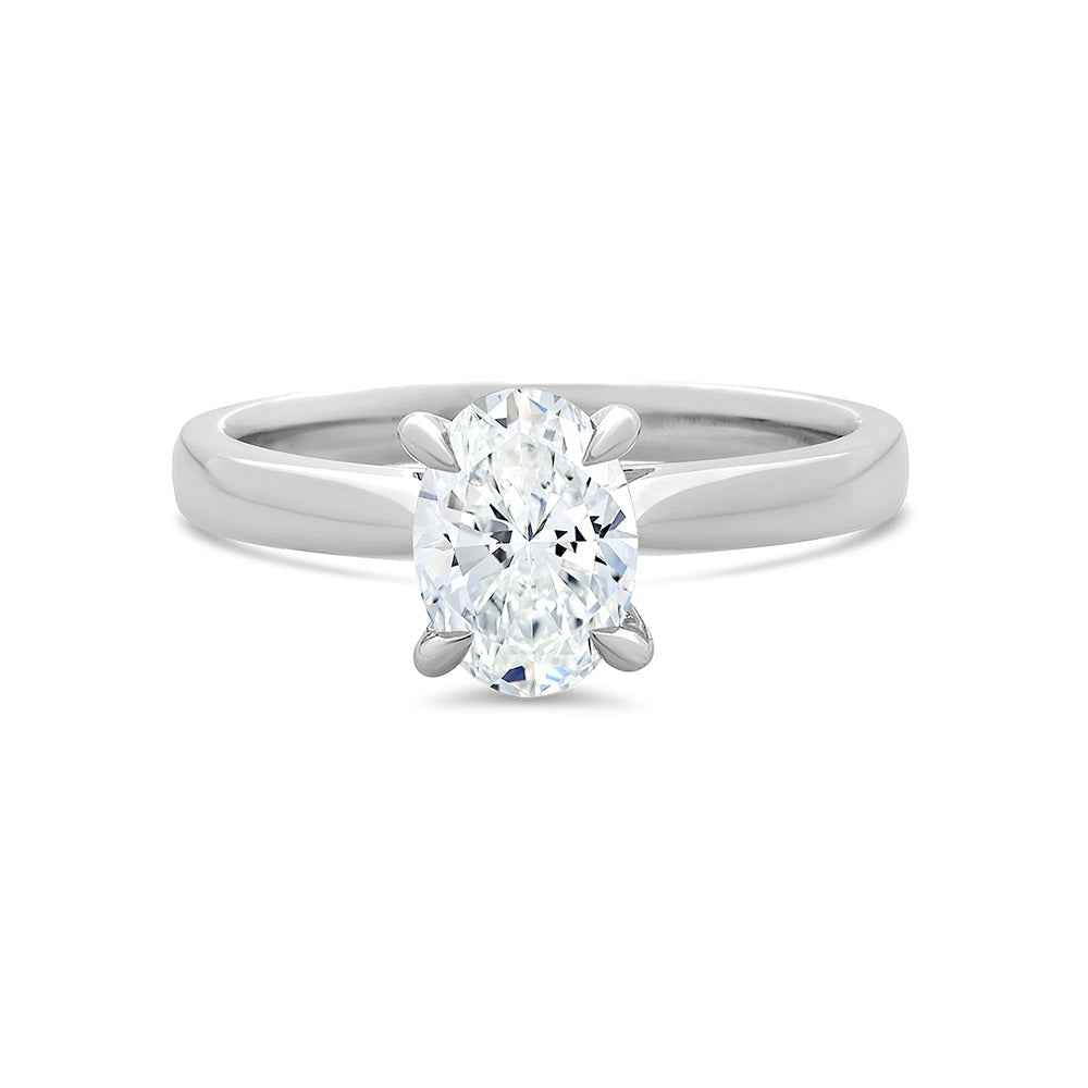 Oval Solitaire Lab Grown Diamond Ring - Watsons Jewellers