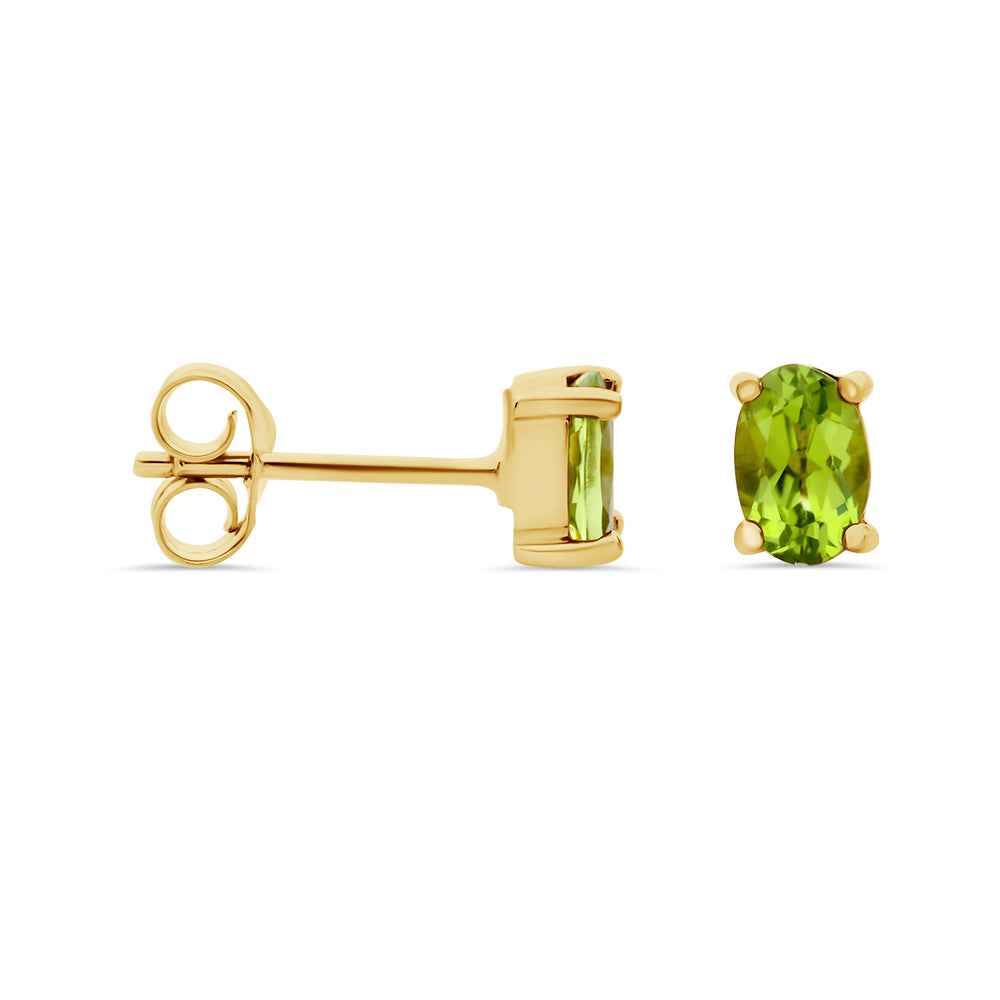 Peridot Stud Earrings