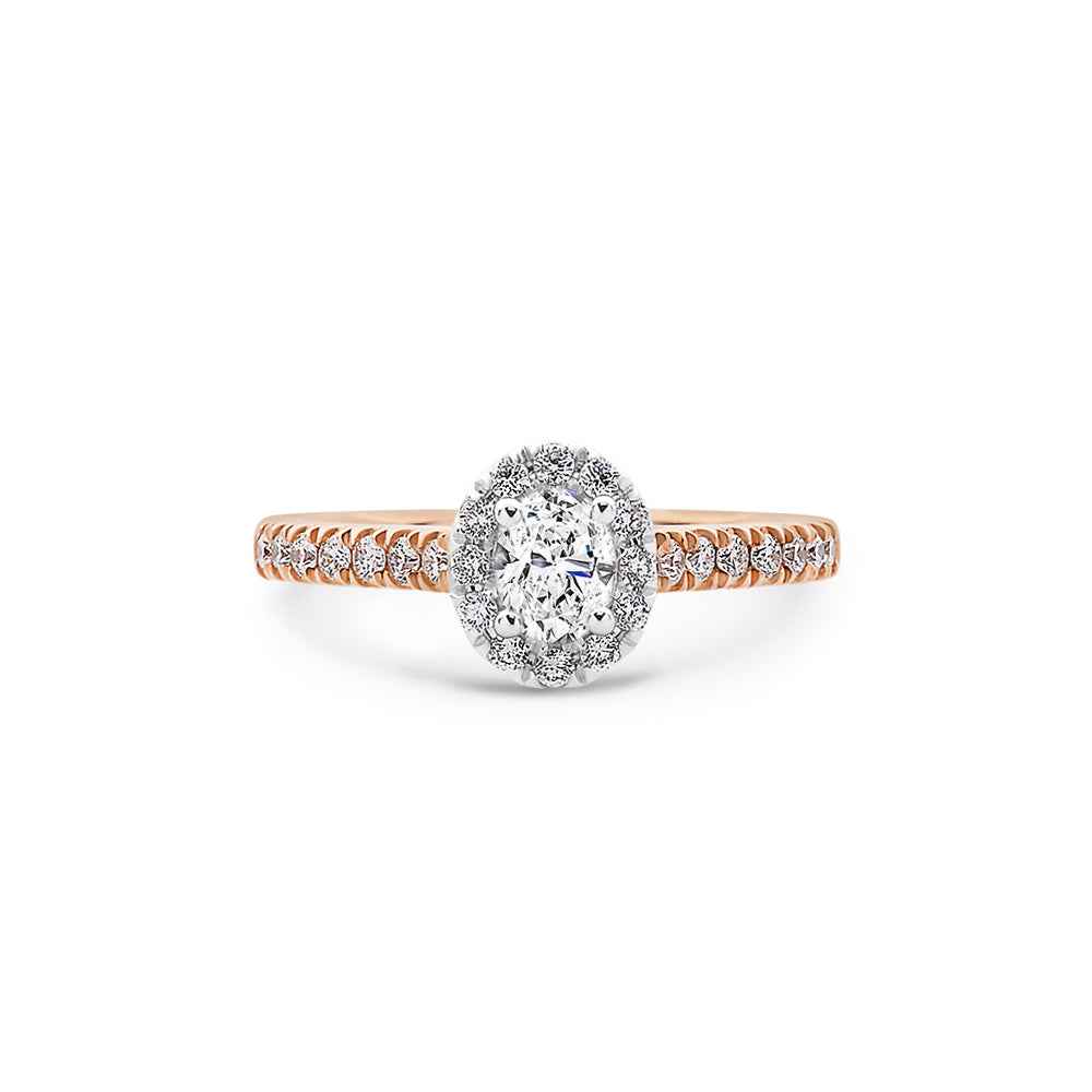 Oval Halo Diamond Ring - Watsons Jewellers