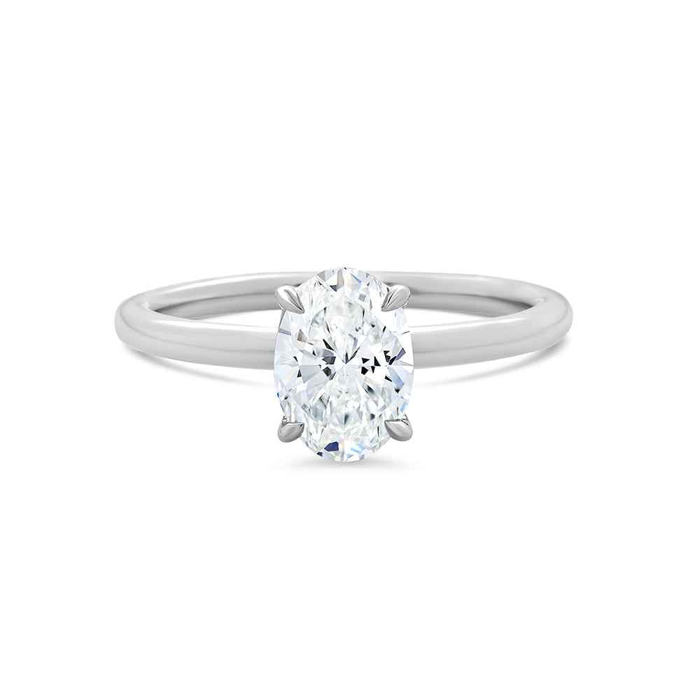 Oval Lab Grown Diamond Solitaire Ring 1ct - Watsons Jewellers