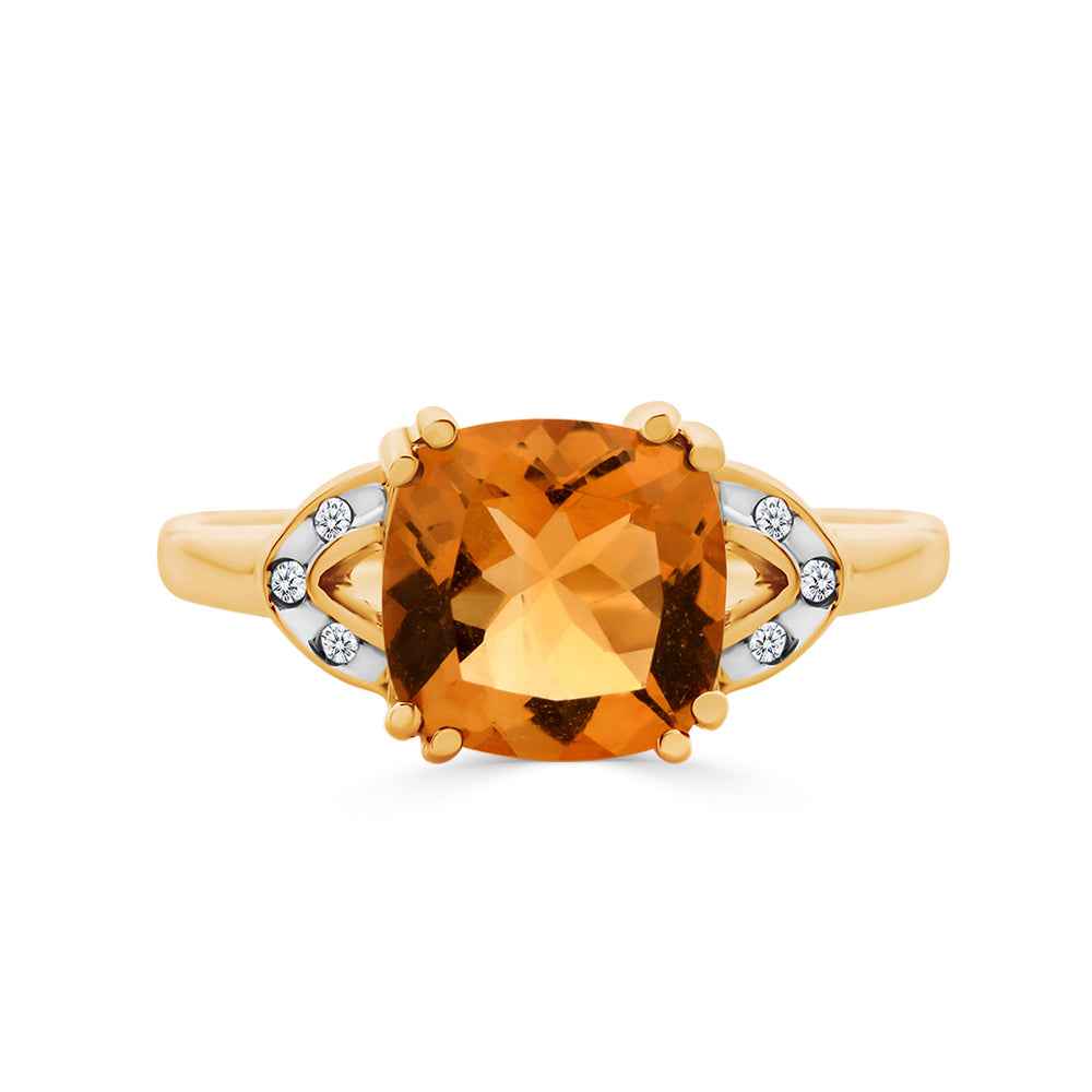 Citrine & Diamond Ring - Watsons Jewellers