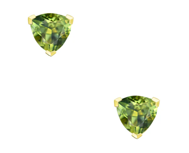 9CT YG CLAW SET SAPPHIRE DREAMS "MAIRA" SAPP STUD EARRINGS