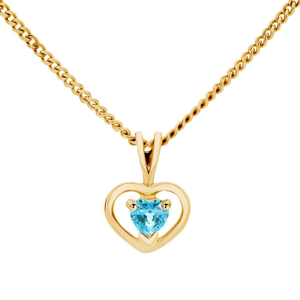 Swiss Blue Topaz Pendant
