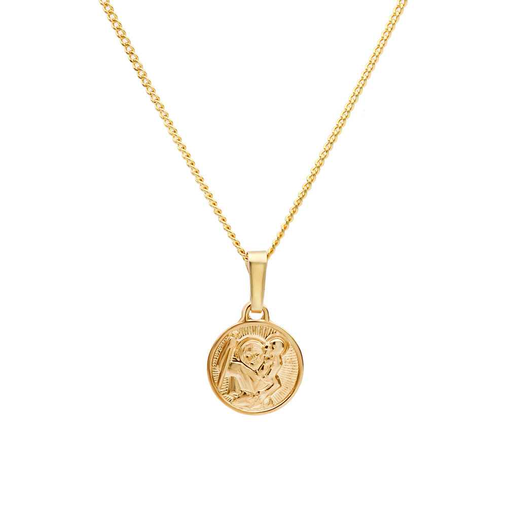 St Christopher 10mm Necklace