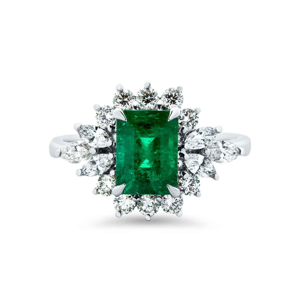 Emerald & Diamond Ring
