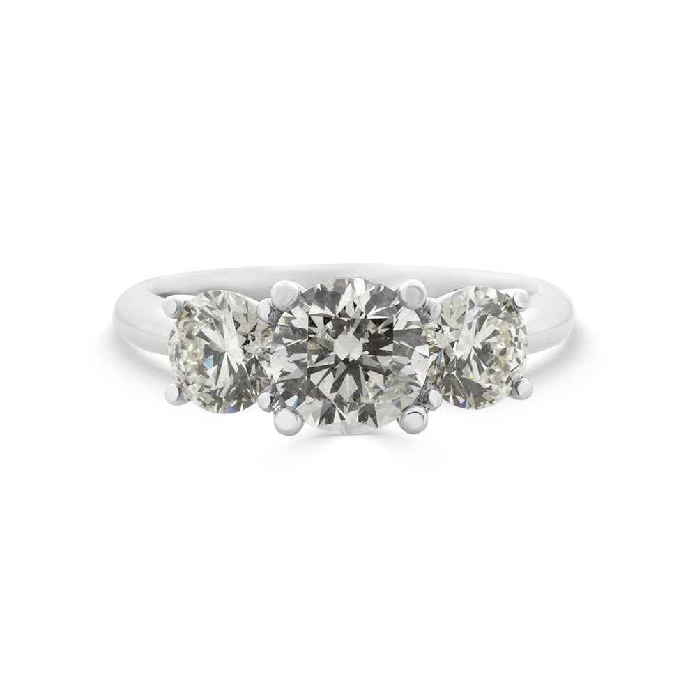 LEAH- Round Trilogy Diamond Ring - Watsons Jewellers