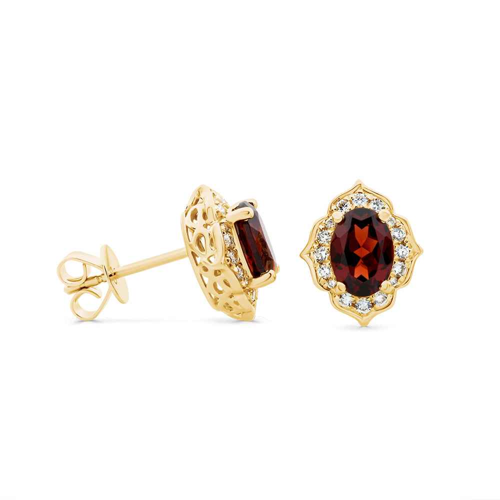 Garnet Earrings