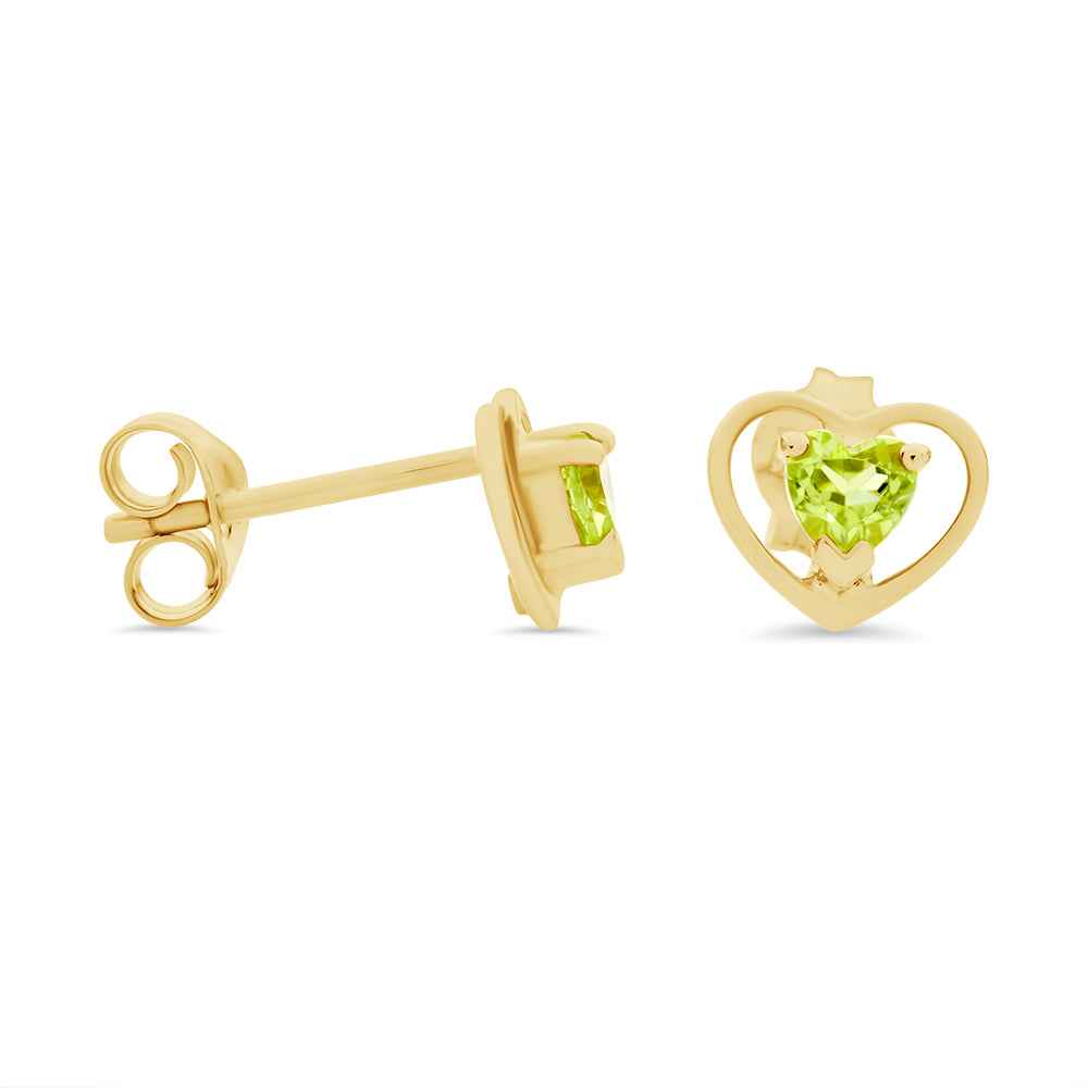 Peridot Stud Earrings