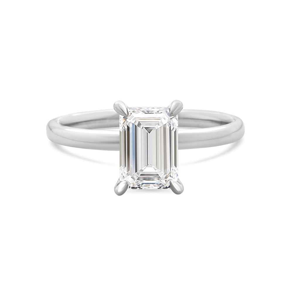 Emerald Cut Solitaire Lab Grown Diamond Ring 1.5ct - Watsons Jewellers