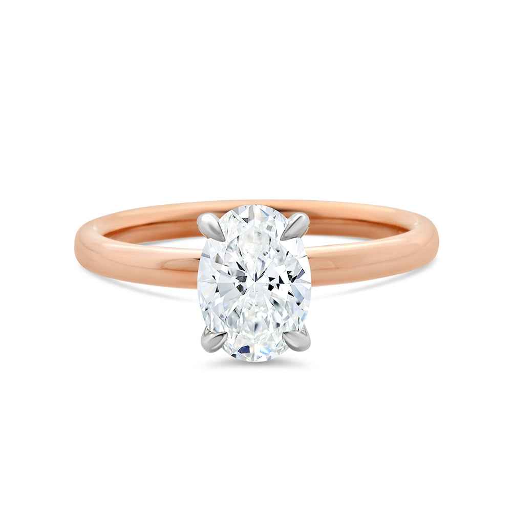 1ct Lab Grown Diamond Oval Solitaire Ring - Watsons Jewellers