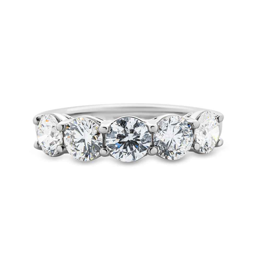 2ct Lab Grown Diamond Band With Scalloped Edges - Watsons Jewellers