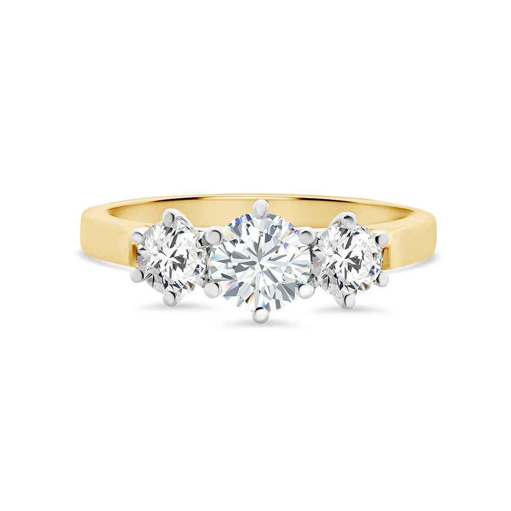 Trilogy Three-Stone Diamond Ring 1.14CT - Watsons Jewellers