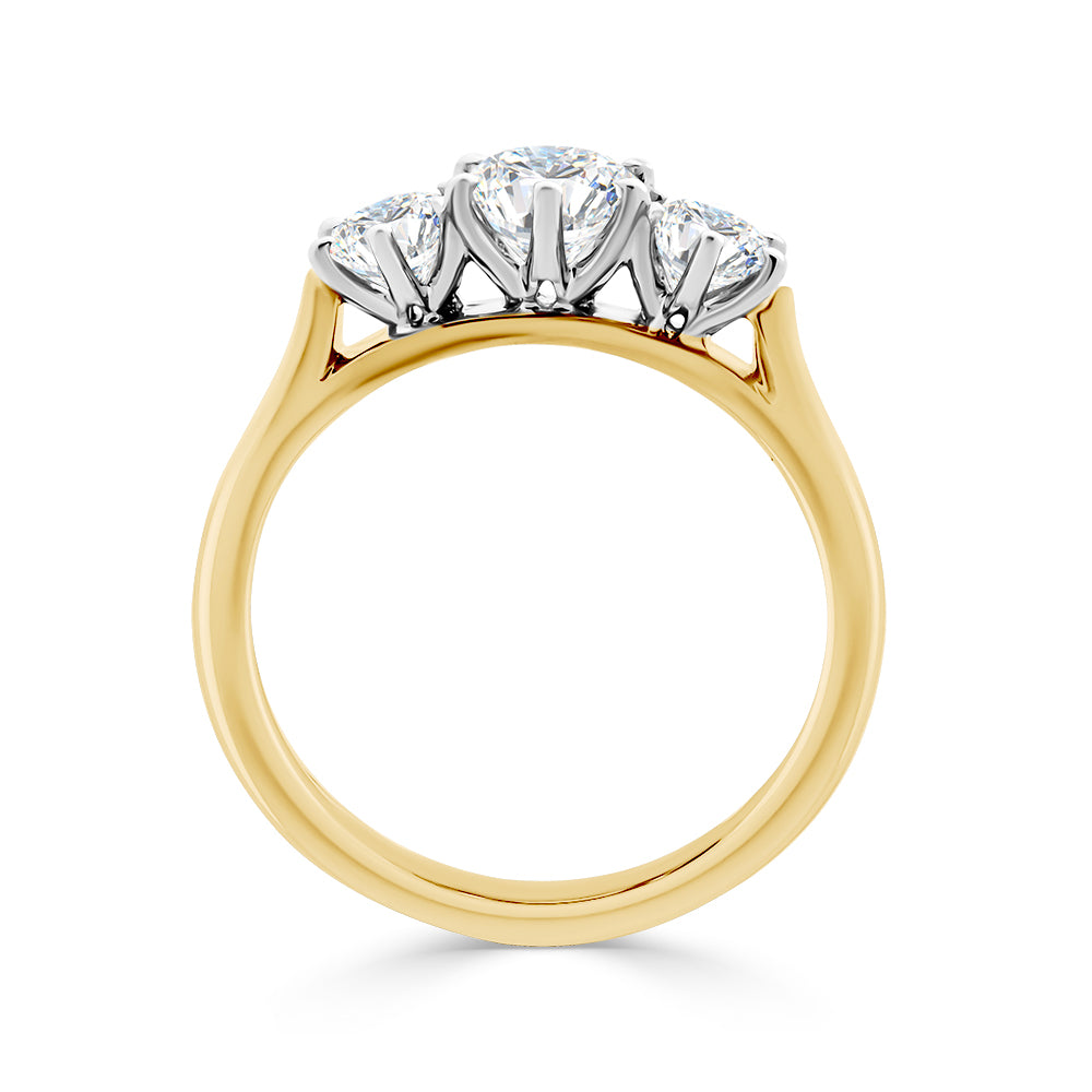 Trilogy Three-Stone Diamond Ring 1.14CT