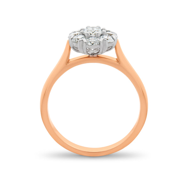 Oval Halo Diamond Ring