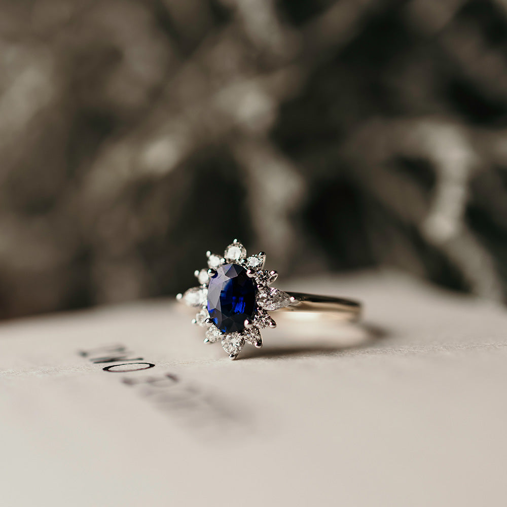 Sapphire and Diamond Ring