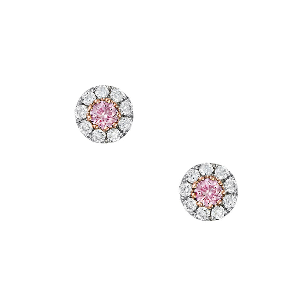 Pink Kimberley 'Angellier' Pink Australian Argyle Diamond Earrings