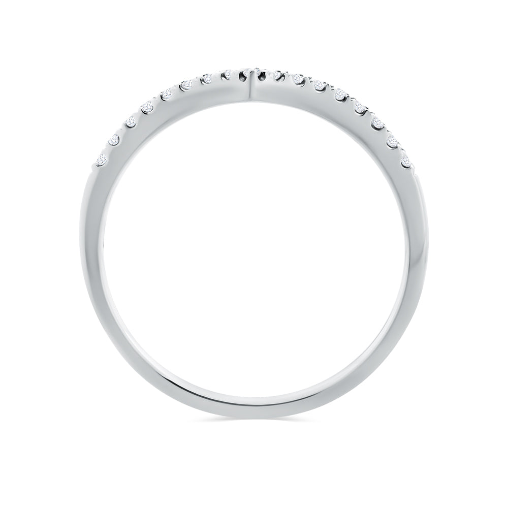 ALYSSA - 'V' Shaped Diamond Band