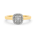 Cushion Shaped Diamond Ring