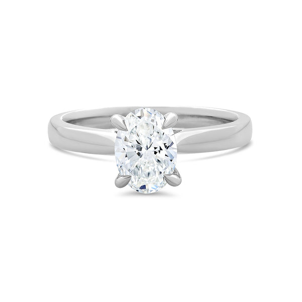 Oval Solitaire Lab Grown Diamond Ring