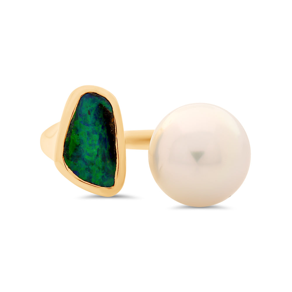 Opal & Pearl Ring