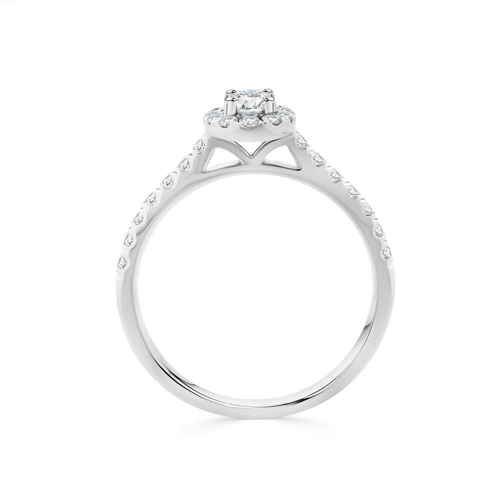 Oval Halo Diamond Ring