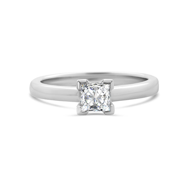 Princess Cut Solitaire Diamond Ring