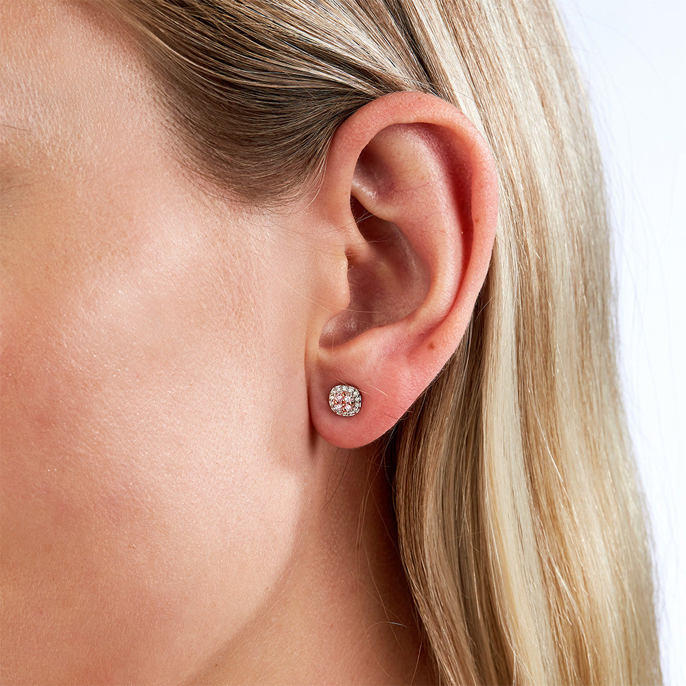 Pink Kimberley 'Mon Cherie'  Blush Pink Australian Argyle Diamond Earrings