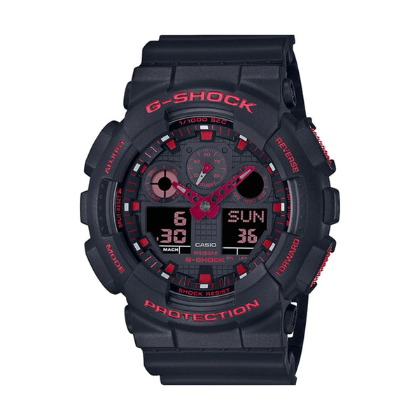 G-Shock Due Chrono 'Ignite Red Series' Watch - GA100BNR-1A