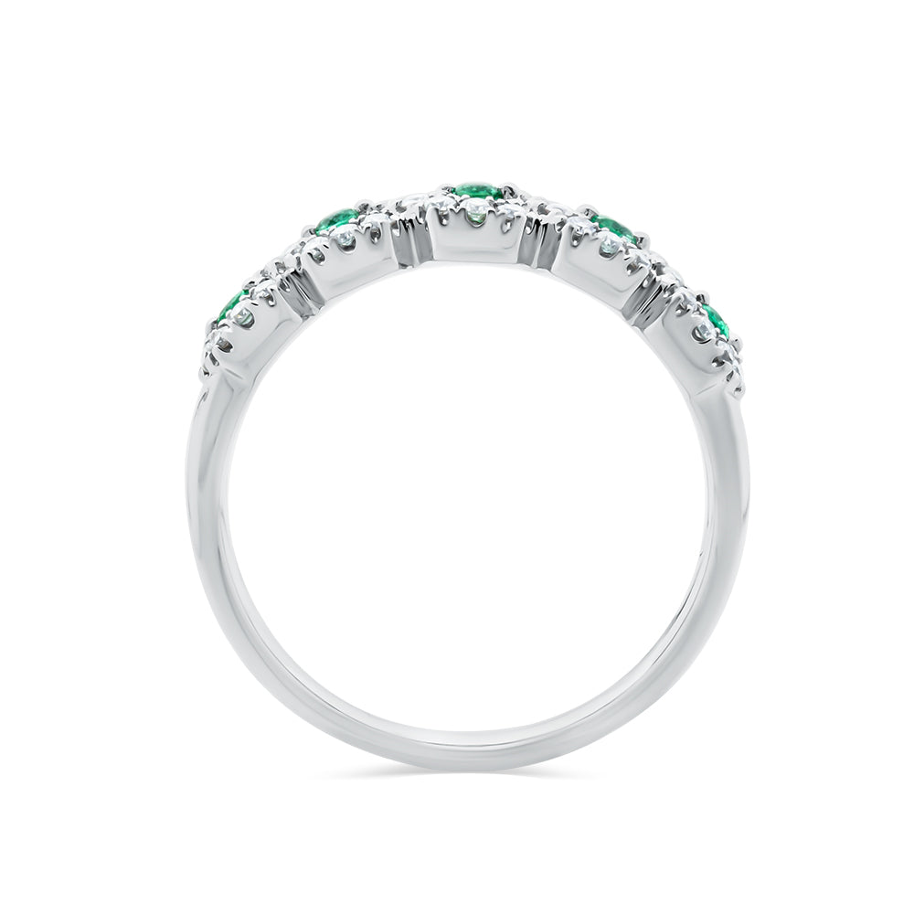 Emerald & Diamond Ring