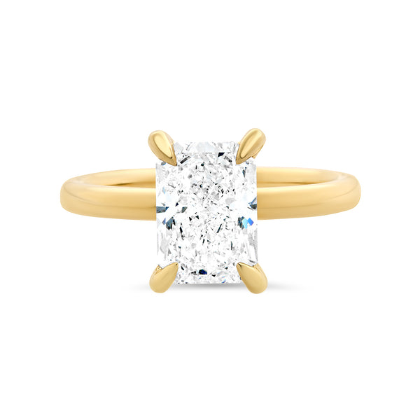 Radiant Cut Lab Grown Solitaire Ring 2ct