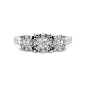 Trilogy Cluster Diamond Ring