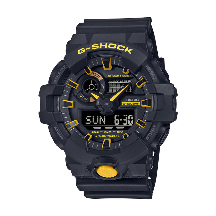 G-Shock Duo Chrono Caution Yellow Watch - GA700CY-1A