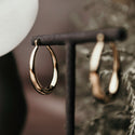 Oval Hoop Earrings