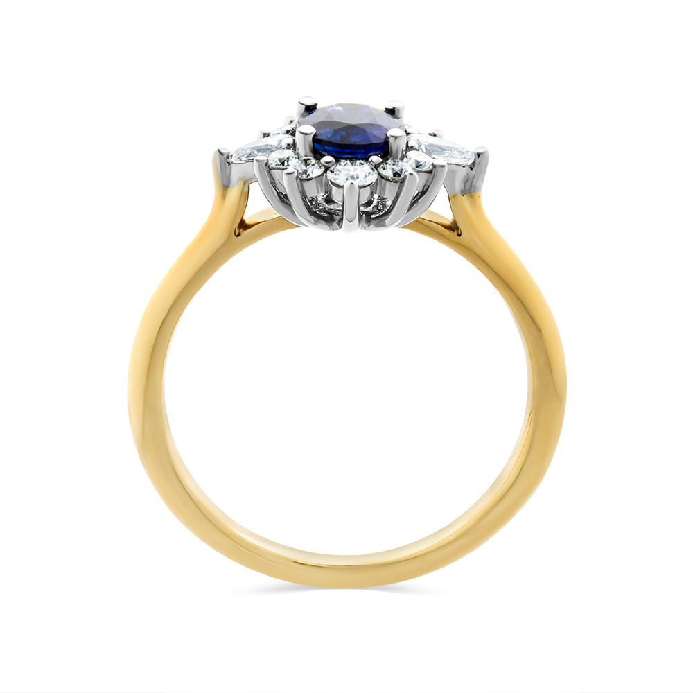 Sapphire and Diamond Ring