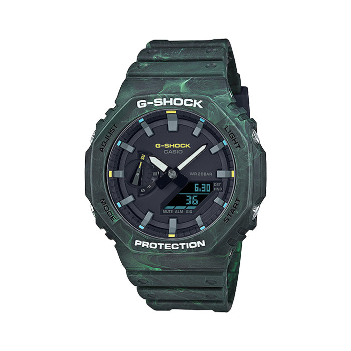 G-Shock Duo Chrono Casio Oak Carbon Core 'Mystic Forest' Limited Edition Watch - GA2100FR-3A